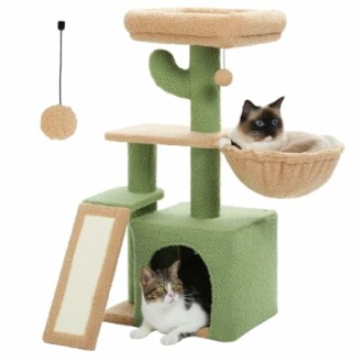 PETEPELA Cactus Cat Tree Review: 4-in-1 Cat Tower for Indoor Cats